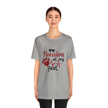Heartbeat at my Feet - Unisex Tee - Purrfect Pet Haven