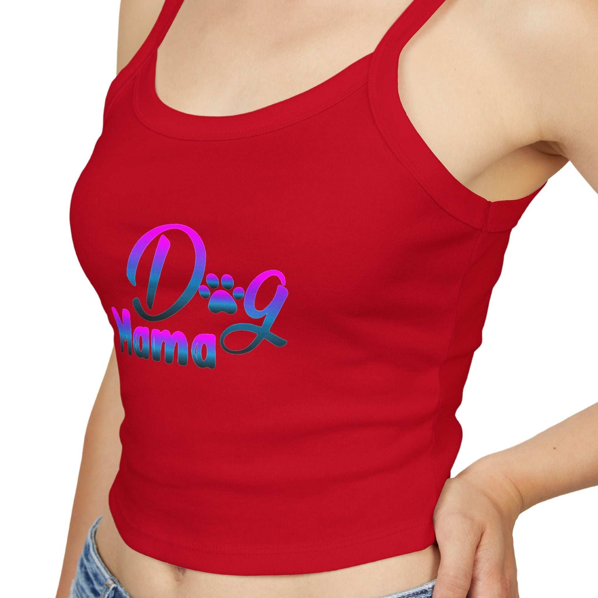 Dog Mama - Spaghetti Strap Tank Top - Purrfect Pet Haven