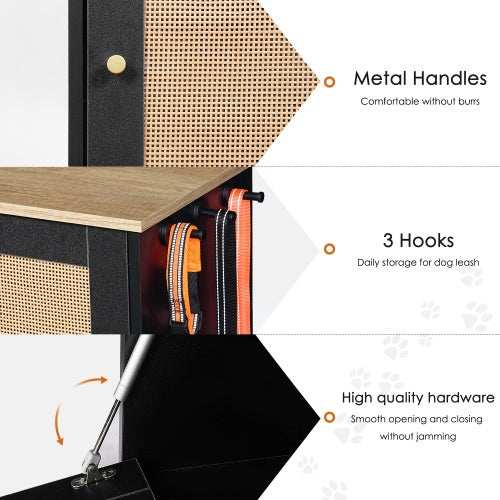Elevated Dog Bowl Stand - 2 Bowls with Storage Cabinet - Purrfect Pet Haven