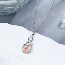 Love Heart Pendant Girl With Dog Necklace - Purrfect Pet Haven