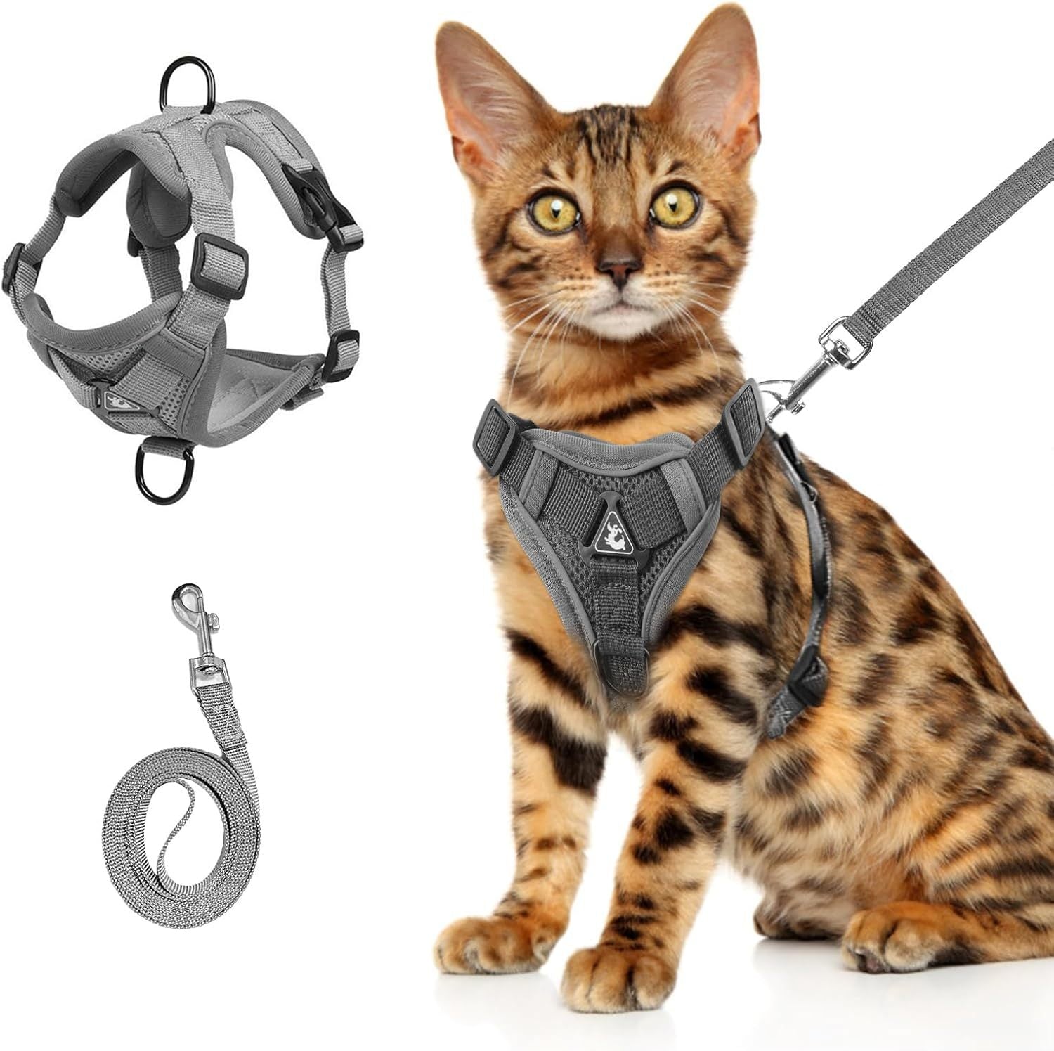 Anti-Escape Cat Harness - Breathable Mesh Leash Set - Purrfect Pet Haven
