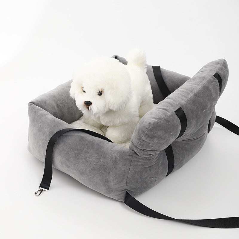Soft Plush Nest Pet Bed Car Seat - Secure Your Pet - Purrfect Pet Haven