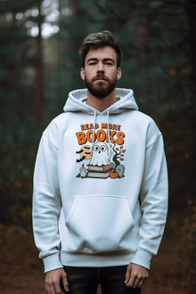 Halloween Cute Ghost Read More Books Hoodie Sweatshirt - Purrfect Pet Haven