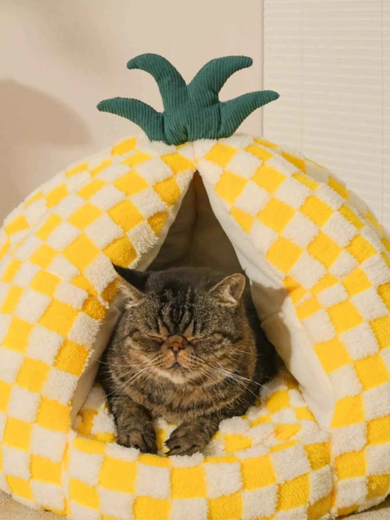 Pineapple Shaped Cozy Pet Nest