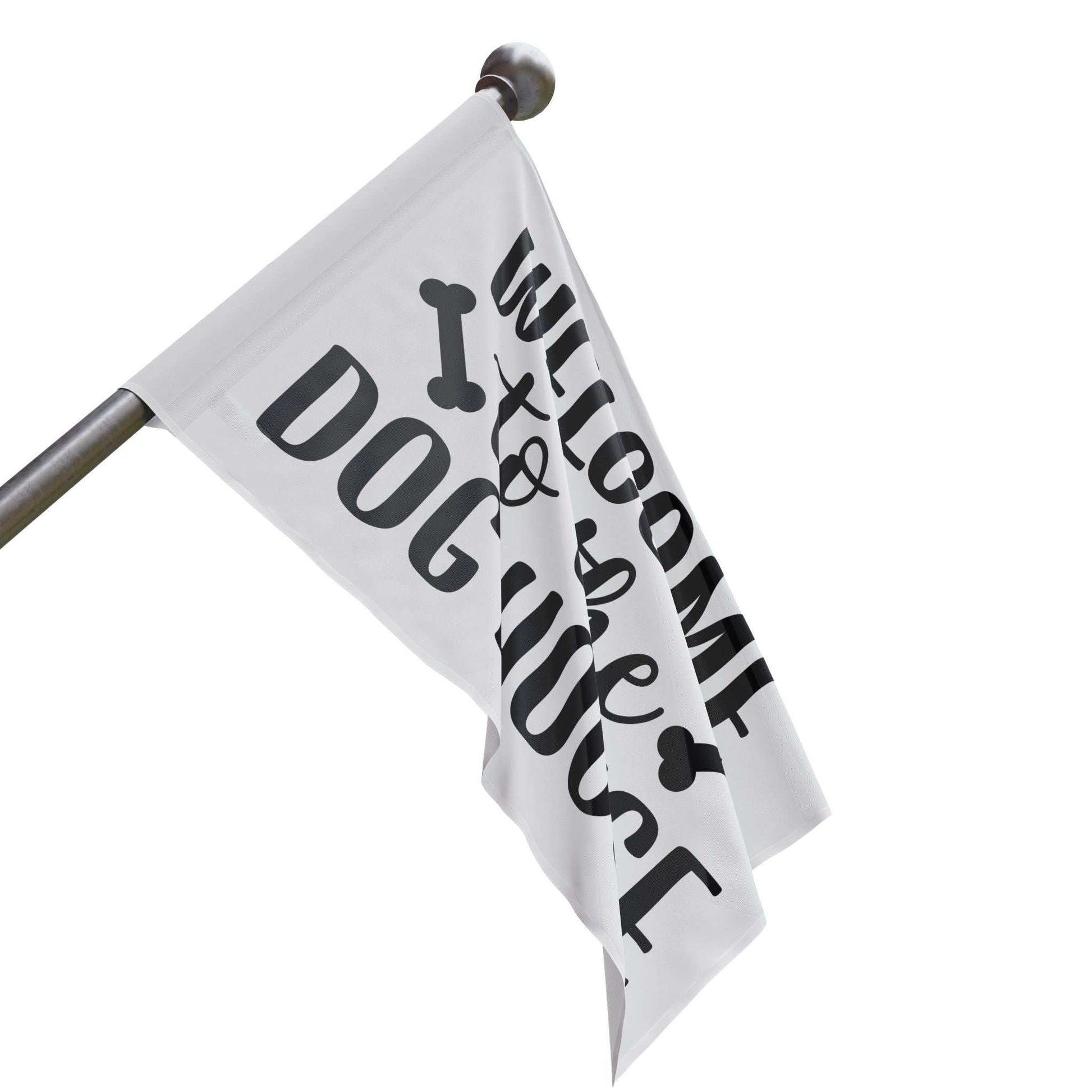 Welcome to the Dog House Flag - Dog Lover Outdoor Decor - Purrfect Pet Haven