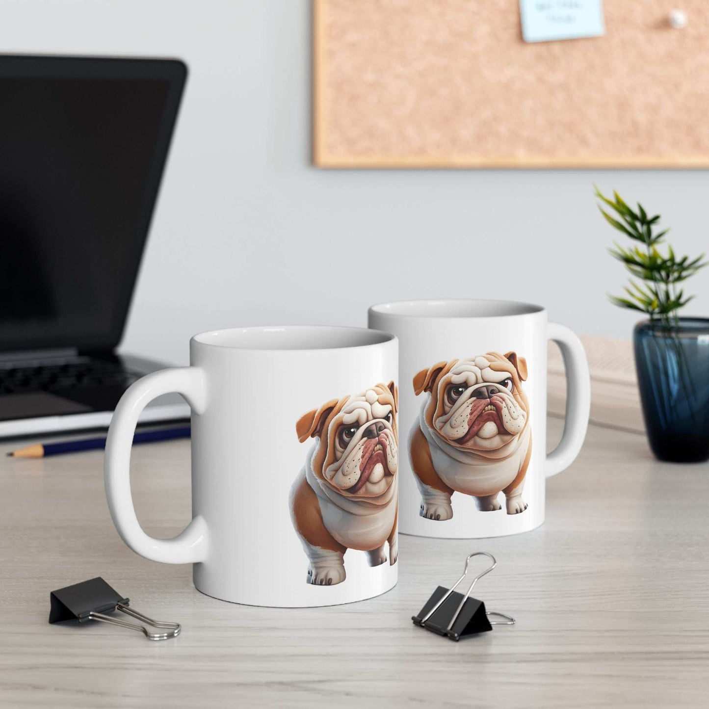 Bulldog Ceramic Mug – Perfect for Dog Lovers, 11oz & 15oz - Purrfect Pet Haven