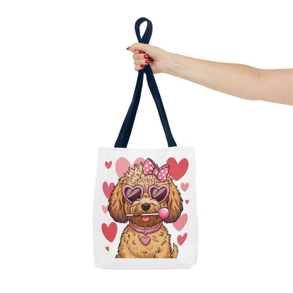 Cute Dog Lover Tote Bag with Heart Design | Purrfect Pet Haven