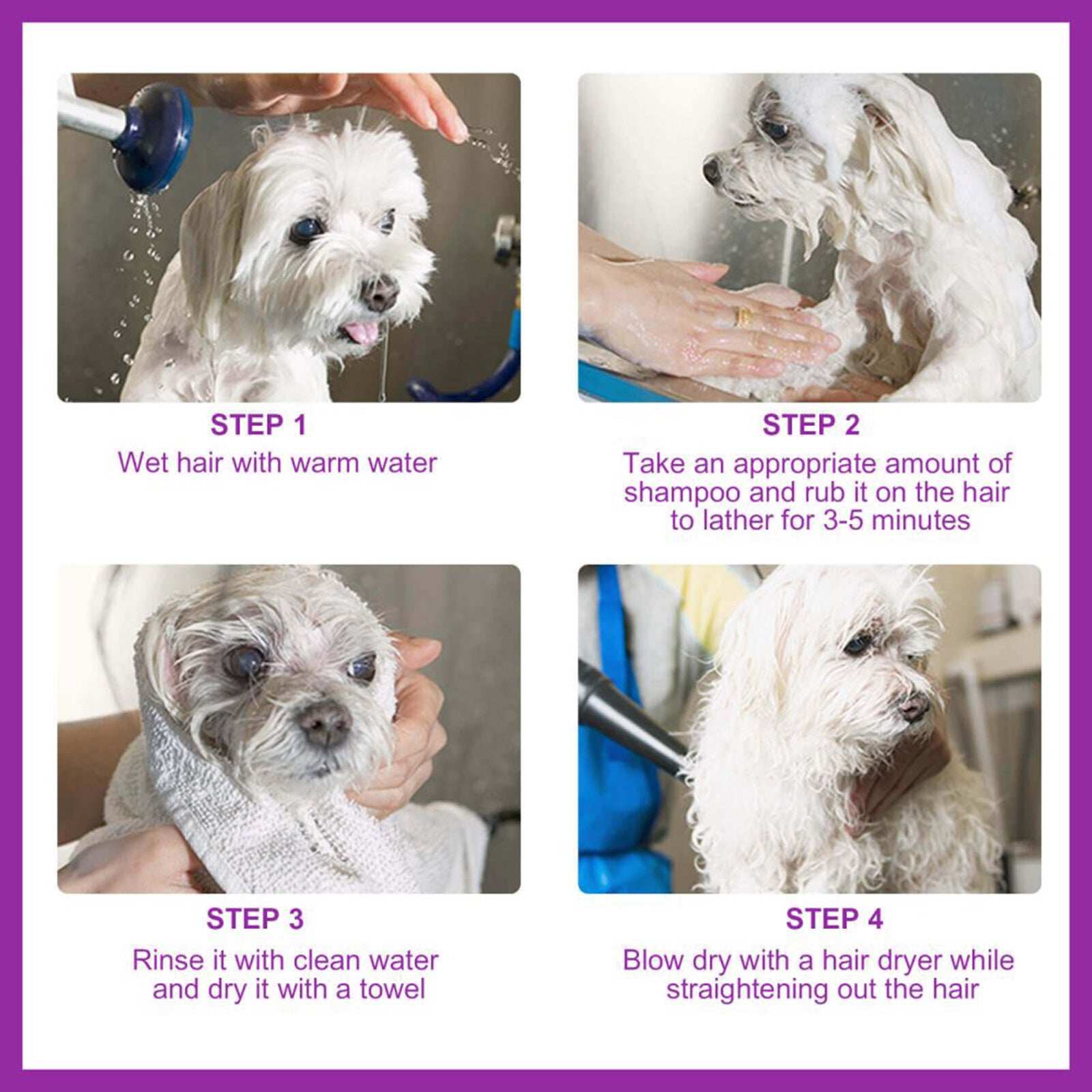 Pet Shampoo & Conditioner with Pure Lavender Essential Oils - Purrfect Pet Haven