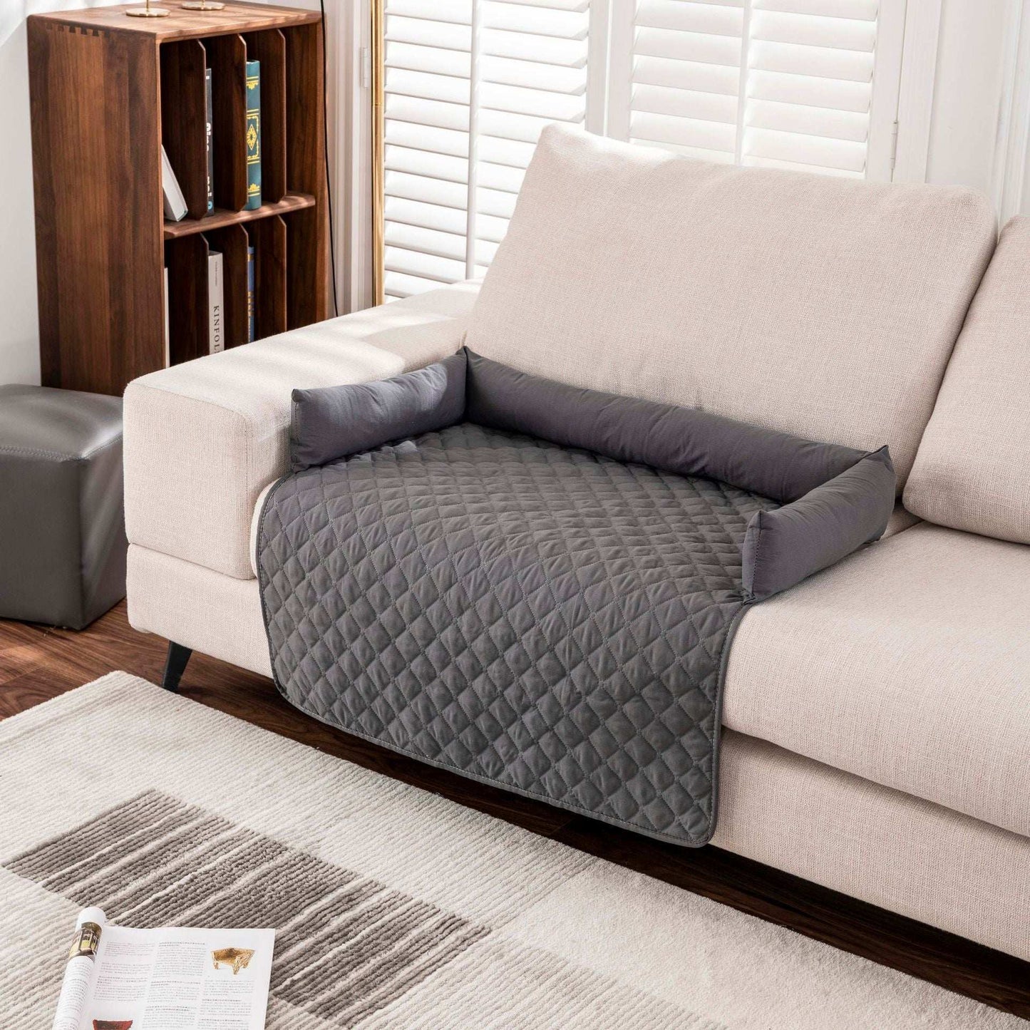 Waterproof Pet Mat with Side Bolsters - Furniture Protector Cover - Purrfect Pet Haven