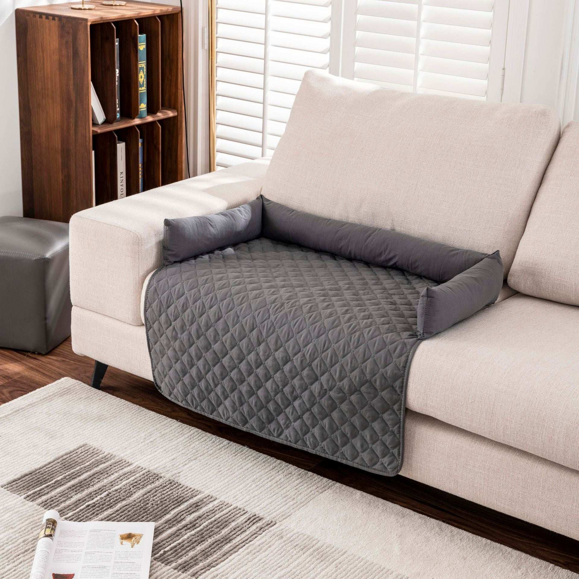 Waterproof Pet Mat with Side Bolsters - Furniture Protector Cover - Purrfect Pet Haven