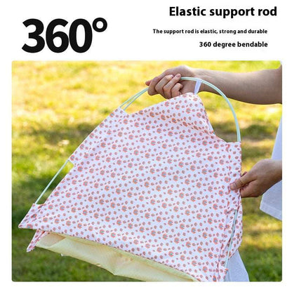 Portable Cat Tent Nest with Summer Bug Screen - Purrfect Pet Haven