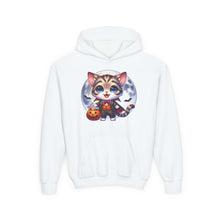 Adorable Cat Halloween Hoodie - Youth Spooky Season Sweatshirt - Purrfect Pet Haven
