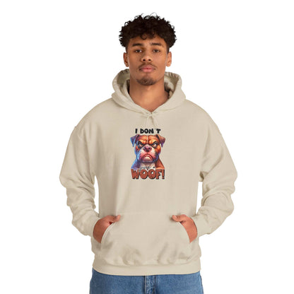 Fun Dog-Themed Unisex Hoodie - "I Don't Give a Woof" | Purrfect Pet Haven