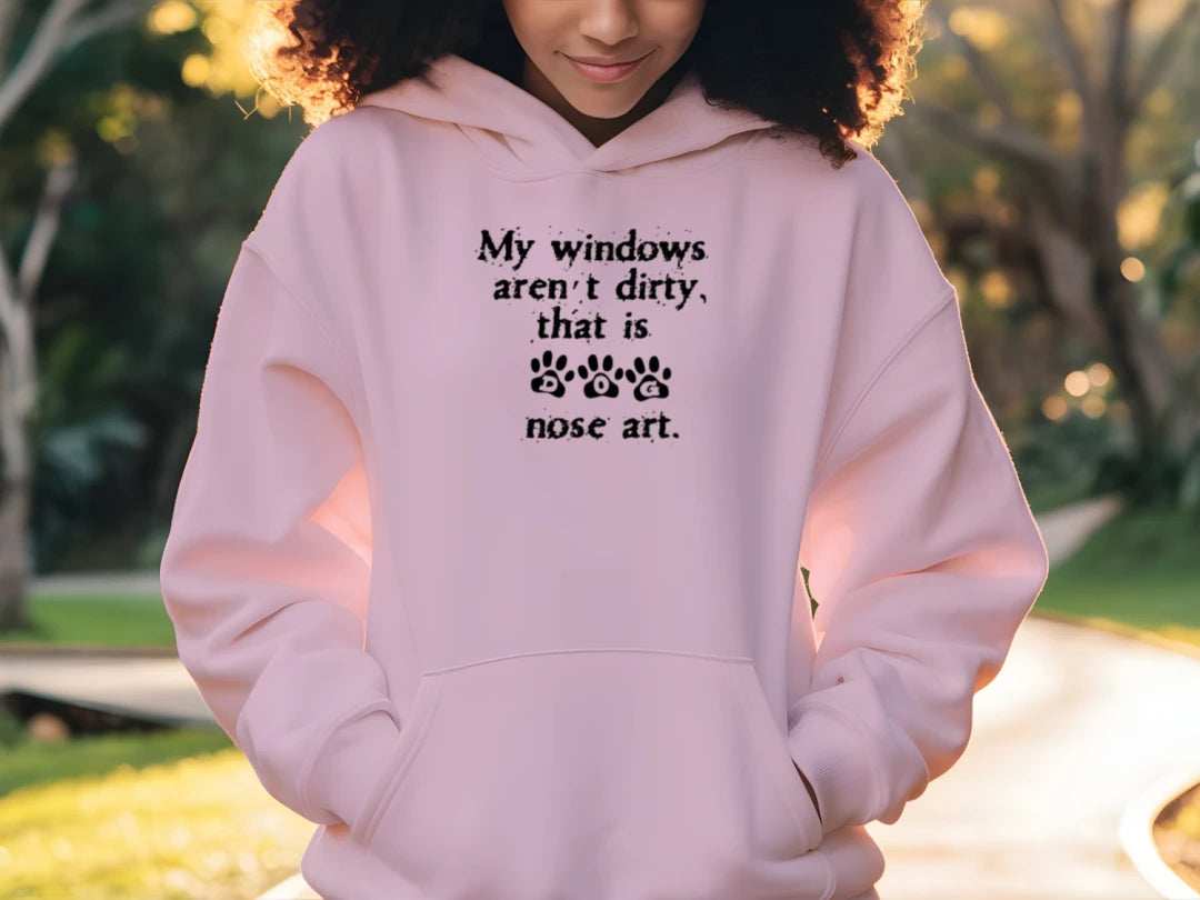 Window Nose Art Hoodie Sweatshirt - Pet Parent Comfort - Purrfect Pet Haven