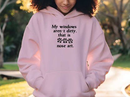 Window Nose Art Hoodie Sweatshirt - Pet Parent Comfort - Purrfect Pet Haven