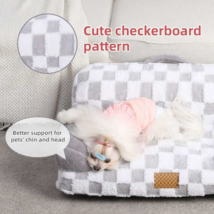 Orthopedic Pet Couch Bed - Machine Washable Non-Slip - Purrfect Pet Haven