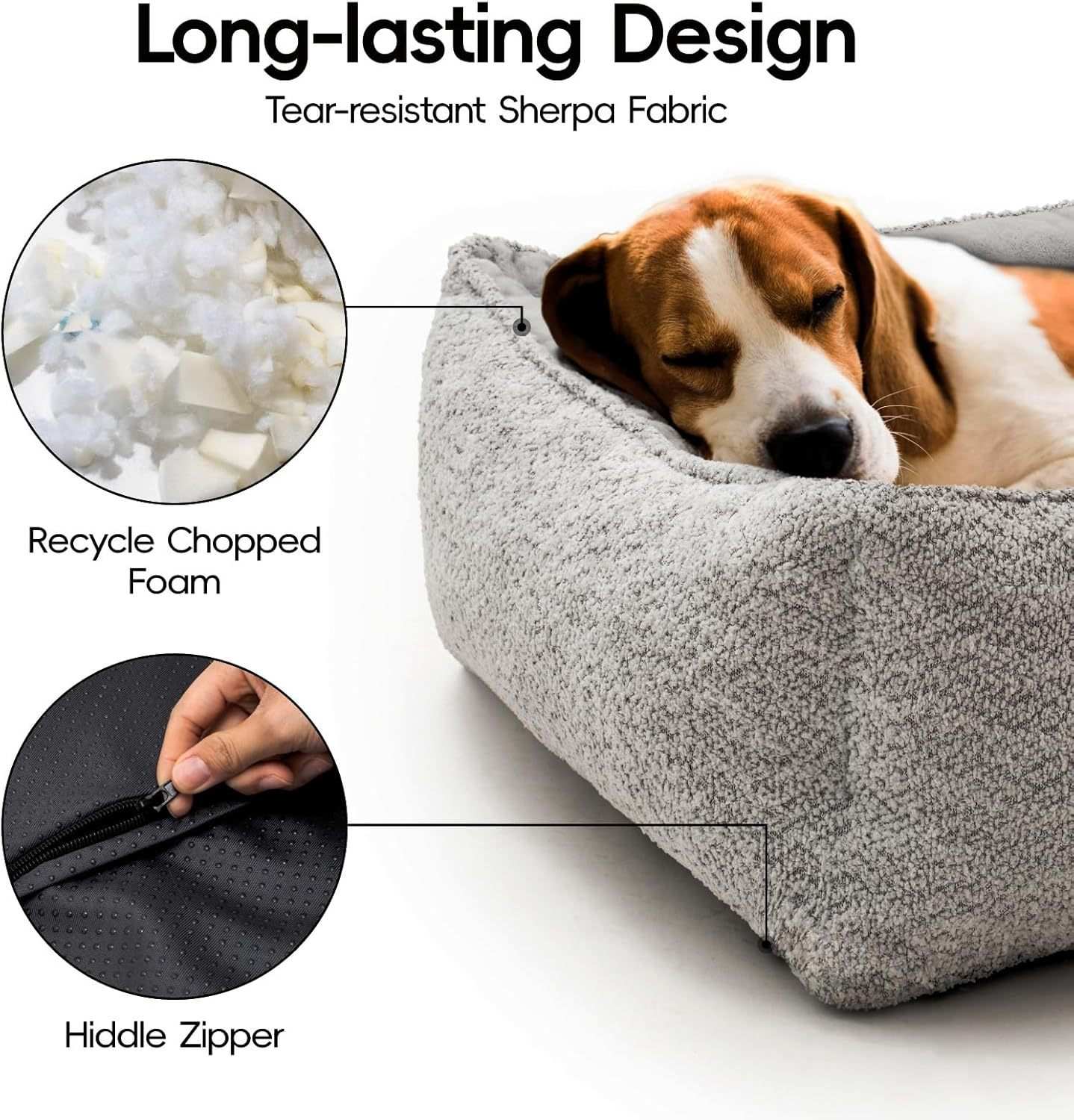 Rectangle Pet Bed - Medium Warming Calming - Purrfect Pet Haven