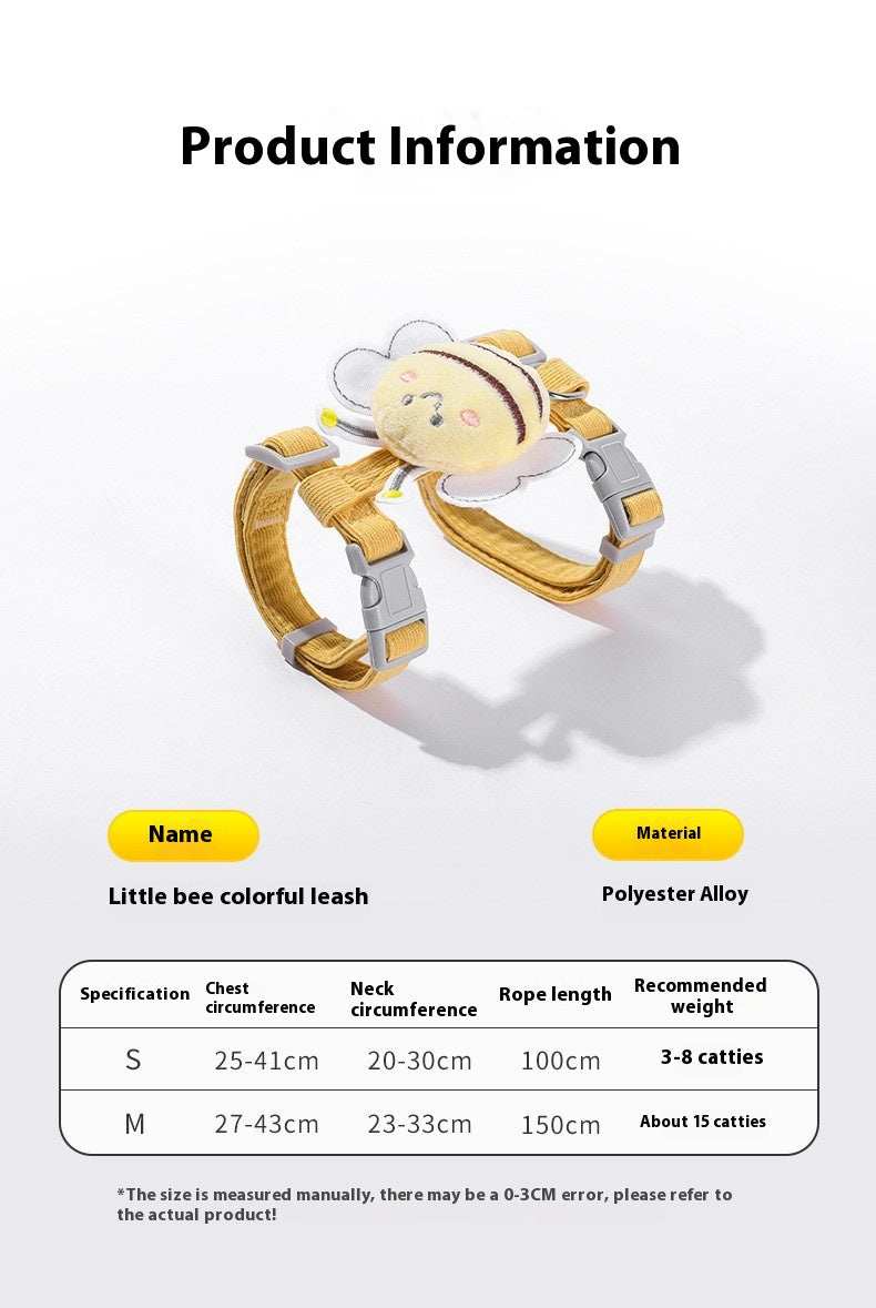Fun "Cute Bee" Small Pet Harness & Matching Lead - Purrfect Pet Haven