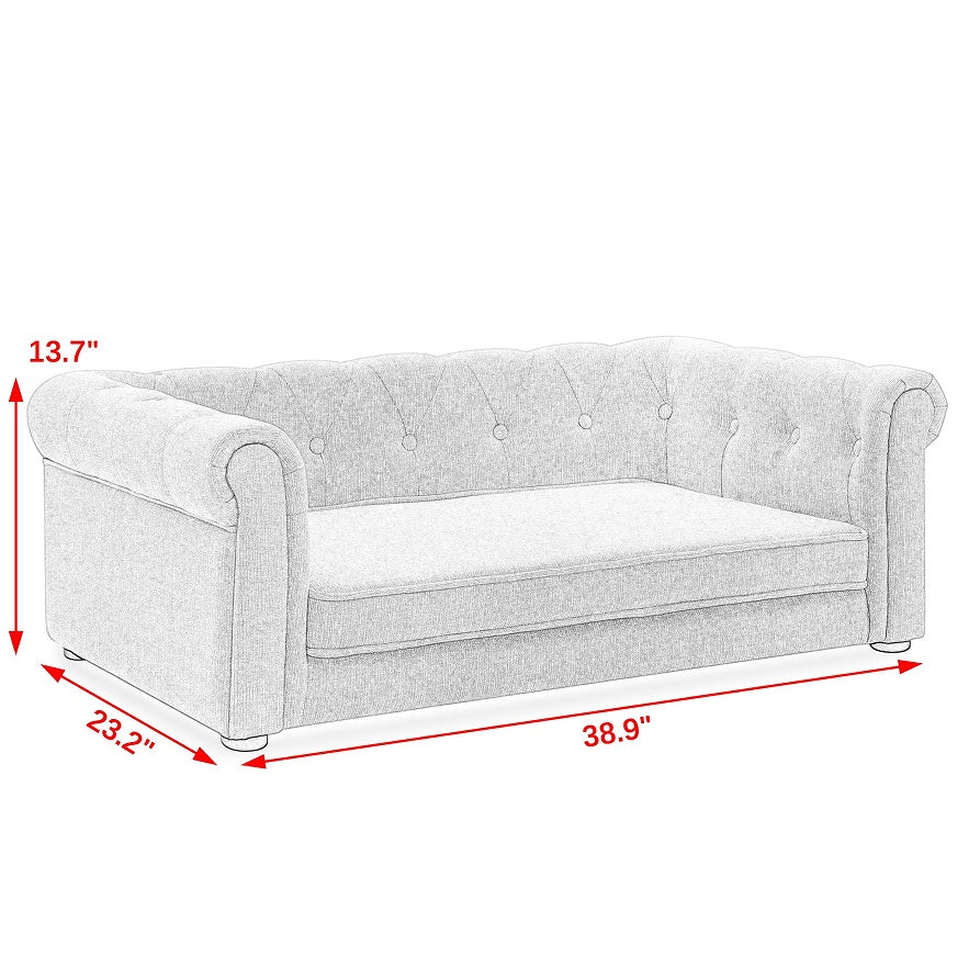 Elevated Dog Sofa Bed - Modern Furniture for Large Dogs - Purrfect Pet Haven