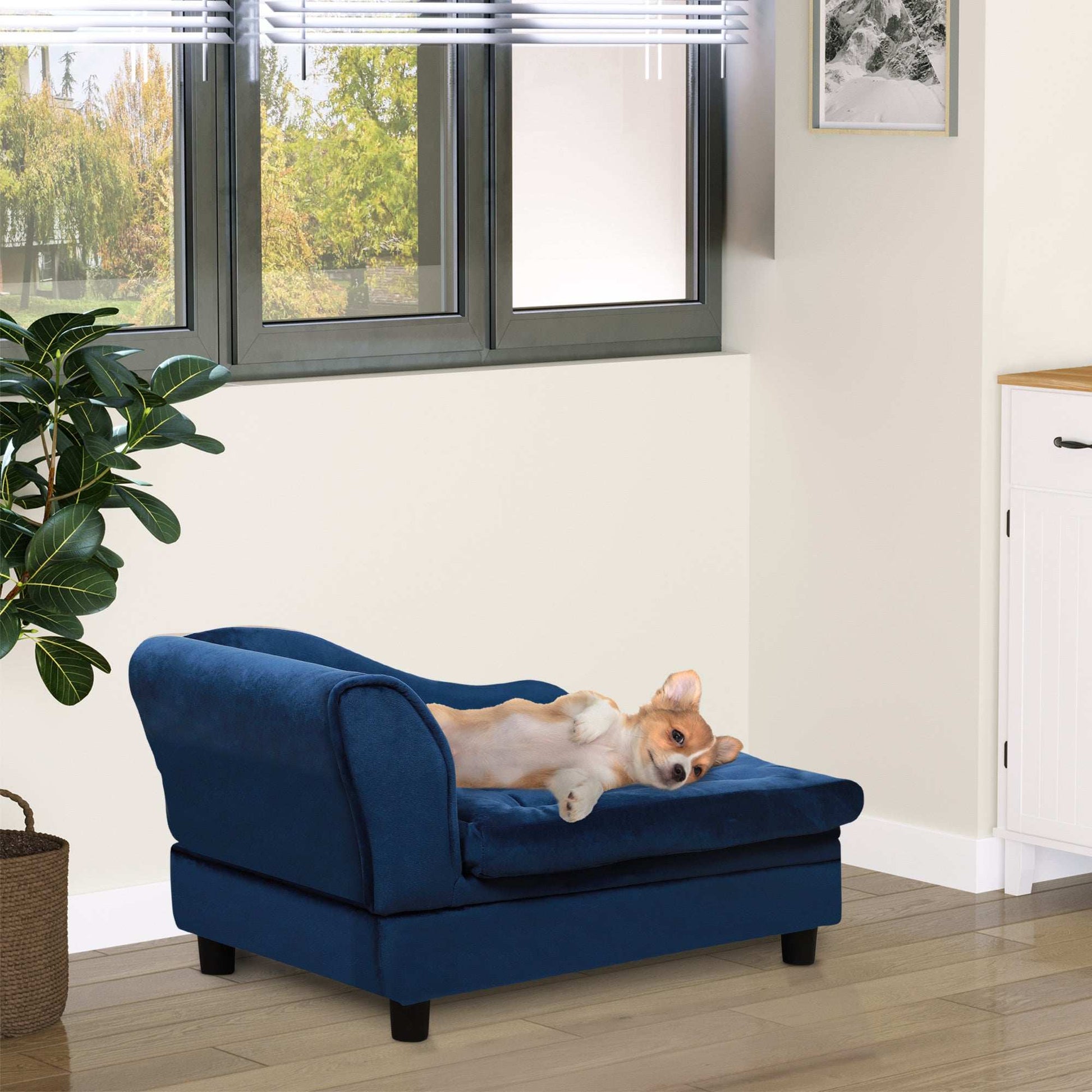 Luxury Small Dog Bed With Hidden Storage - Purrfect Pet Haven