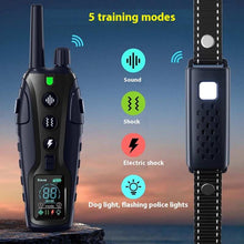 Color Screen Dog Trainer Super Long Remote Control Waterproof Dual Power Display Electric Shock Collar - Purrfect Pet Haven