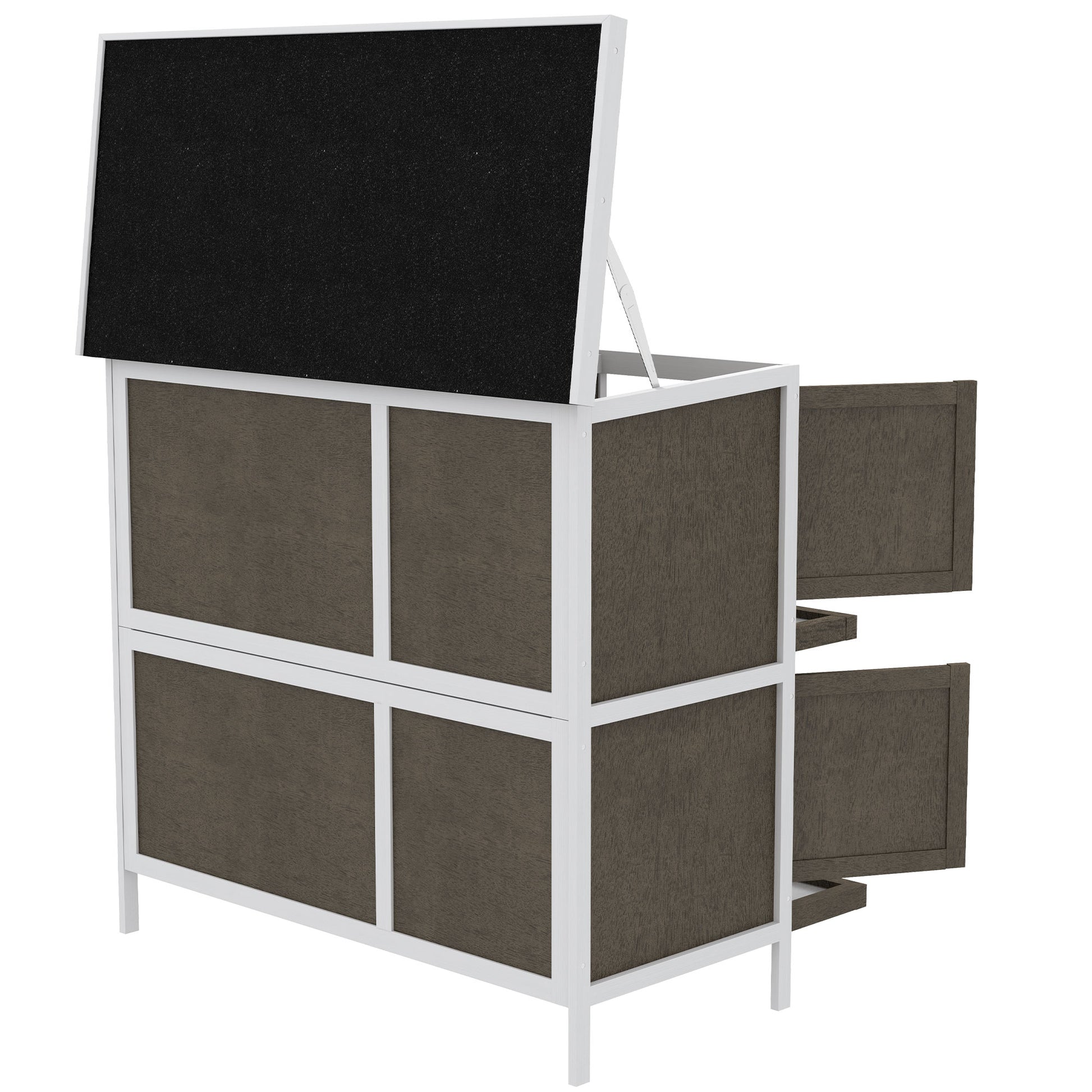 Bunny Manor Hutch - 2-Story Outdoor Rabbit Home - Purrfect Pet Haven