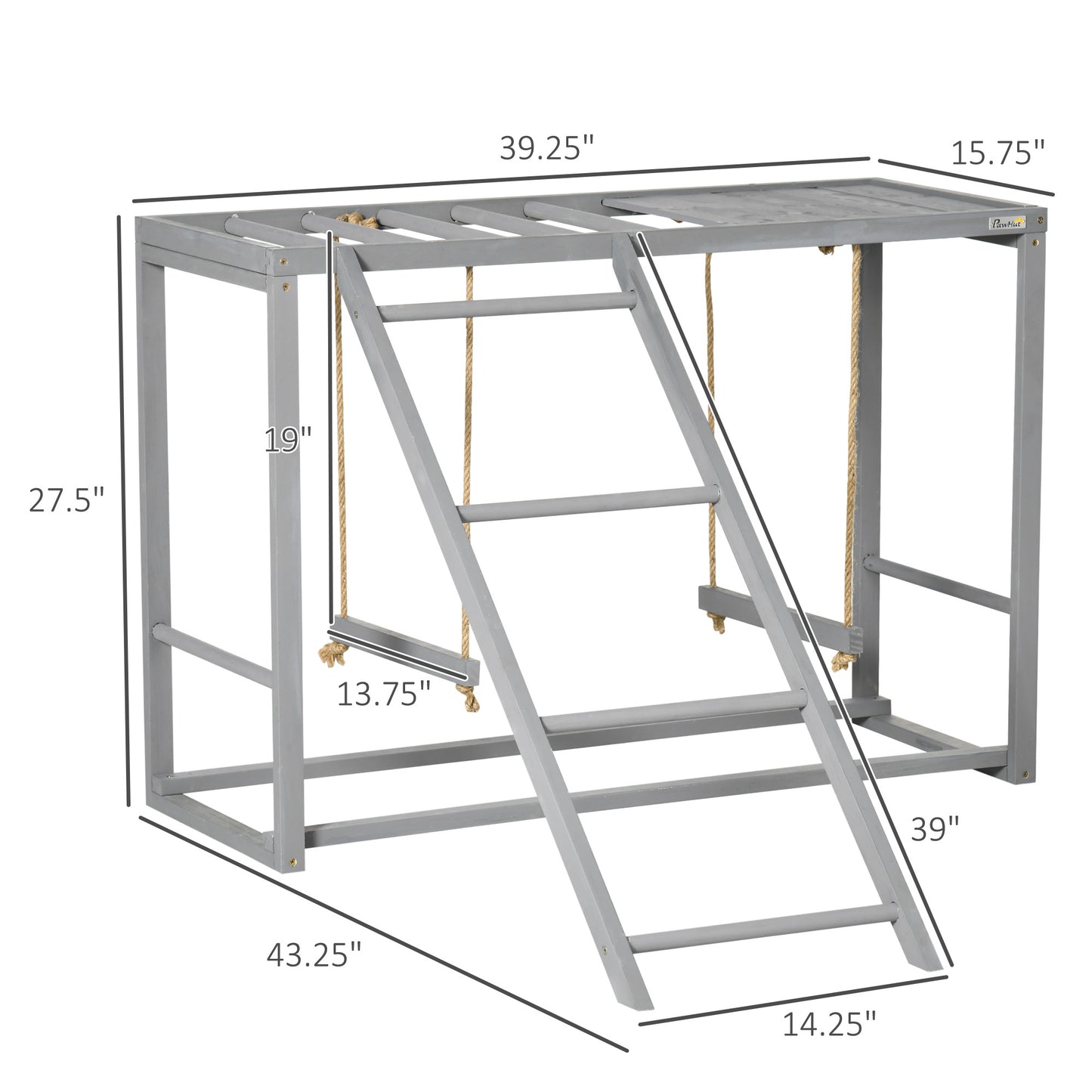 Chicken Activity Playground - Swings & Perches for 3-4 Hens - Purrfect Pet Haven