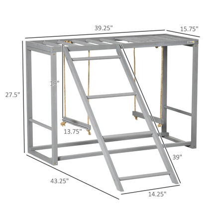 Chicken Activity Playground - Swings & Perches for 3-4 Hens - Purrfect Pet Haven