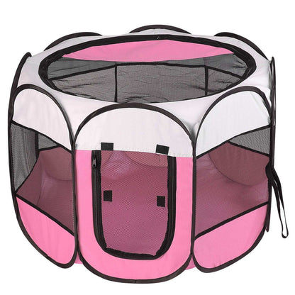 Portable Foldable Pet Tent - 8-Panel Exercise Pen - Purrfect Pet Haven