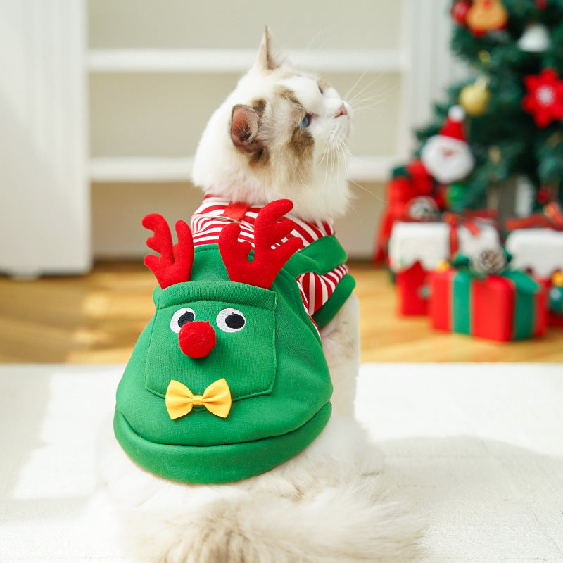 Christmas Reindeer Pet Costume - Dog & Cat Holiday Outfit - Purrfect Pet Haven