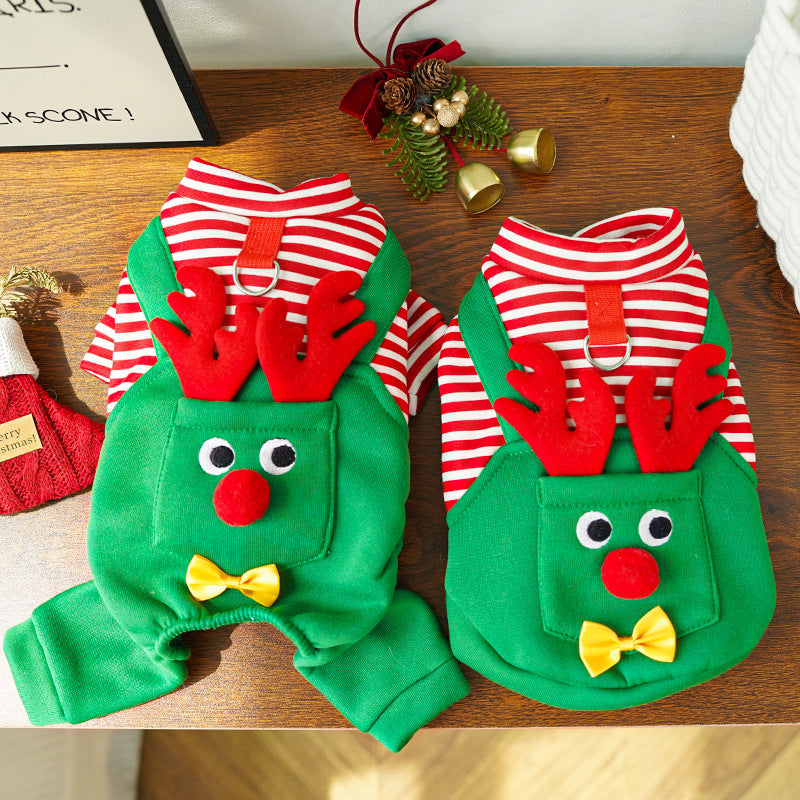 Christmas Reindeer Pet Costume - Dog & Cat Holiday Outfit - Purrfect Pet Haven