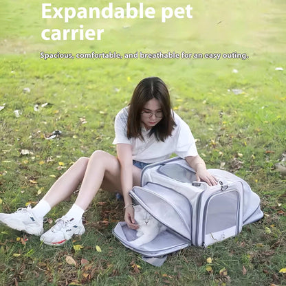 Portable Pet Carrier for Cats and Small Dogs - Breathable Travel Backpack - Purrfect Pet Haven