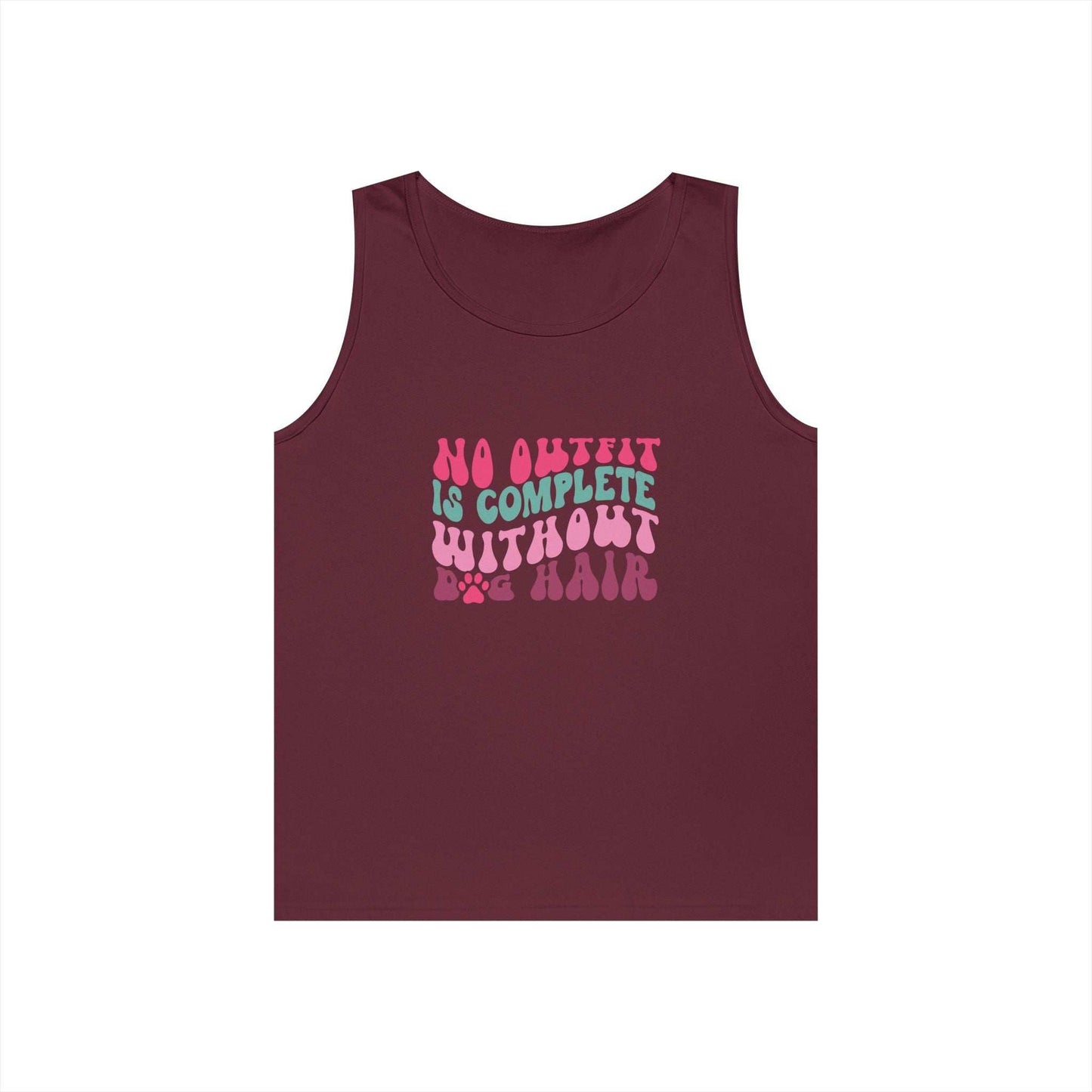 Playful Unisex Heavy Cotton Tank Top - Perfect for Casual Days - Purrfect Pet Haven