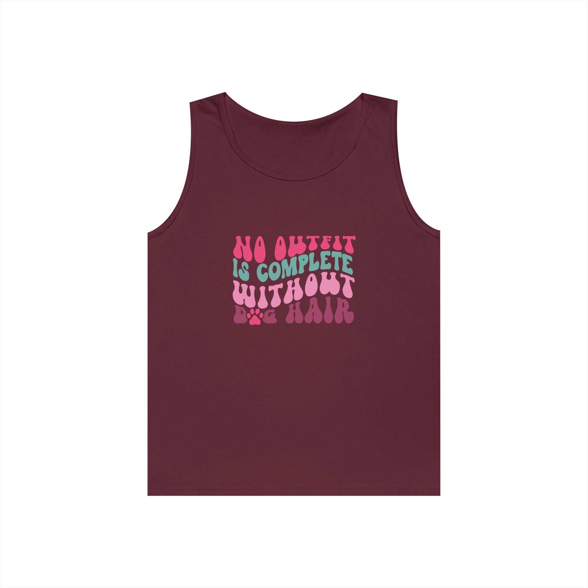 Playful Unisex Heavy Cotton Tank Top - Perfect for Casual Days - Purrfect Pet Haven