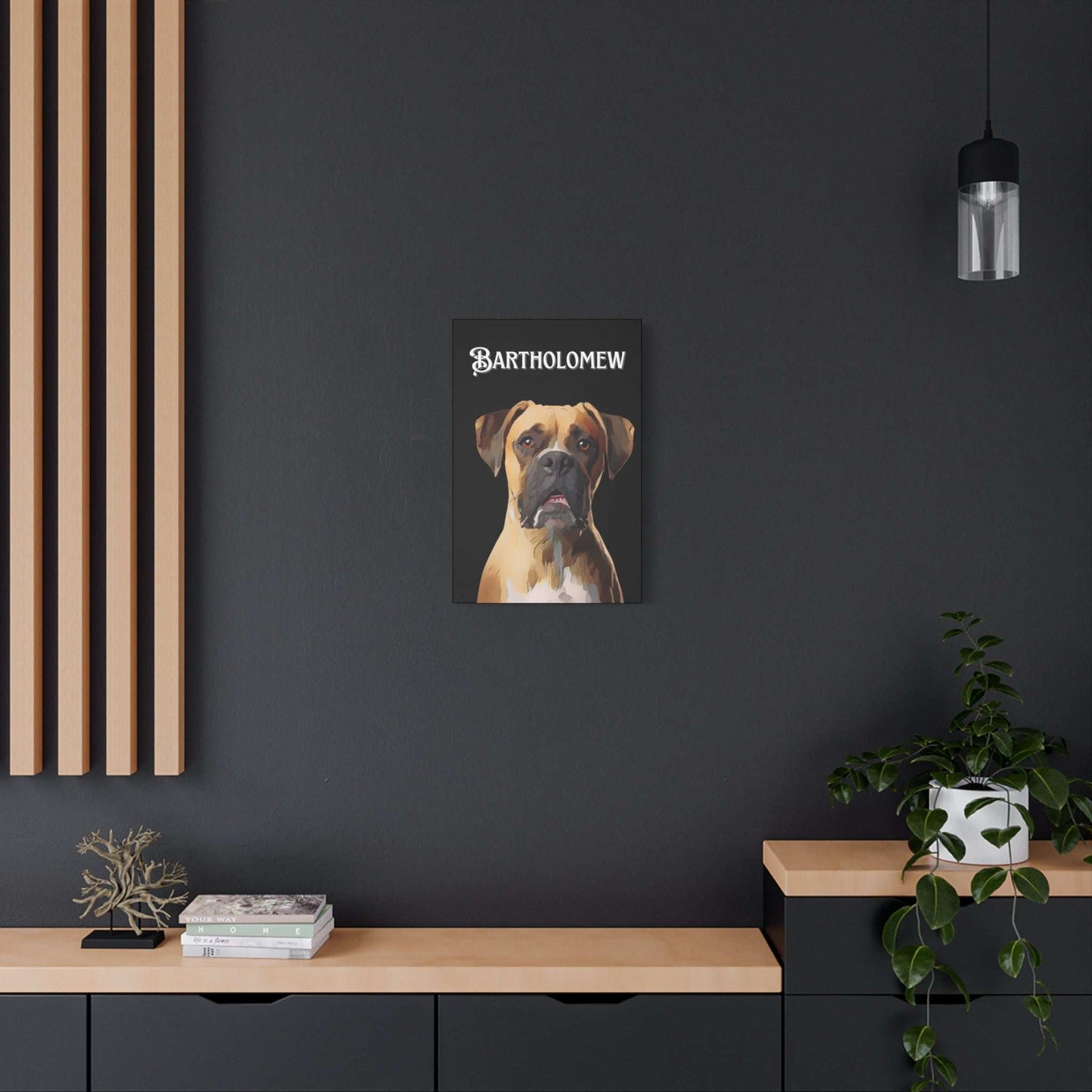 Personalized Dog Canvas Art - Custom Pet Portrait of Bartholomew | Purrfect Pet Haven