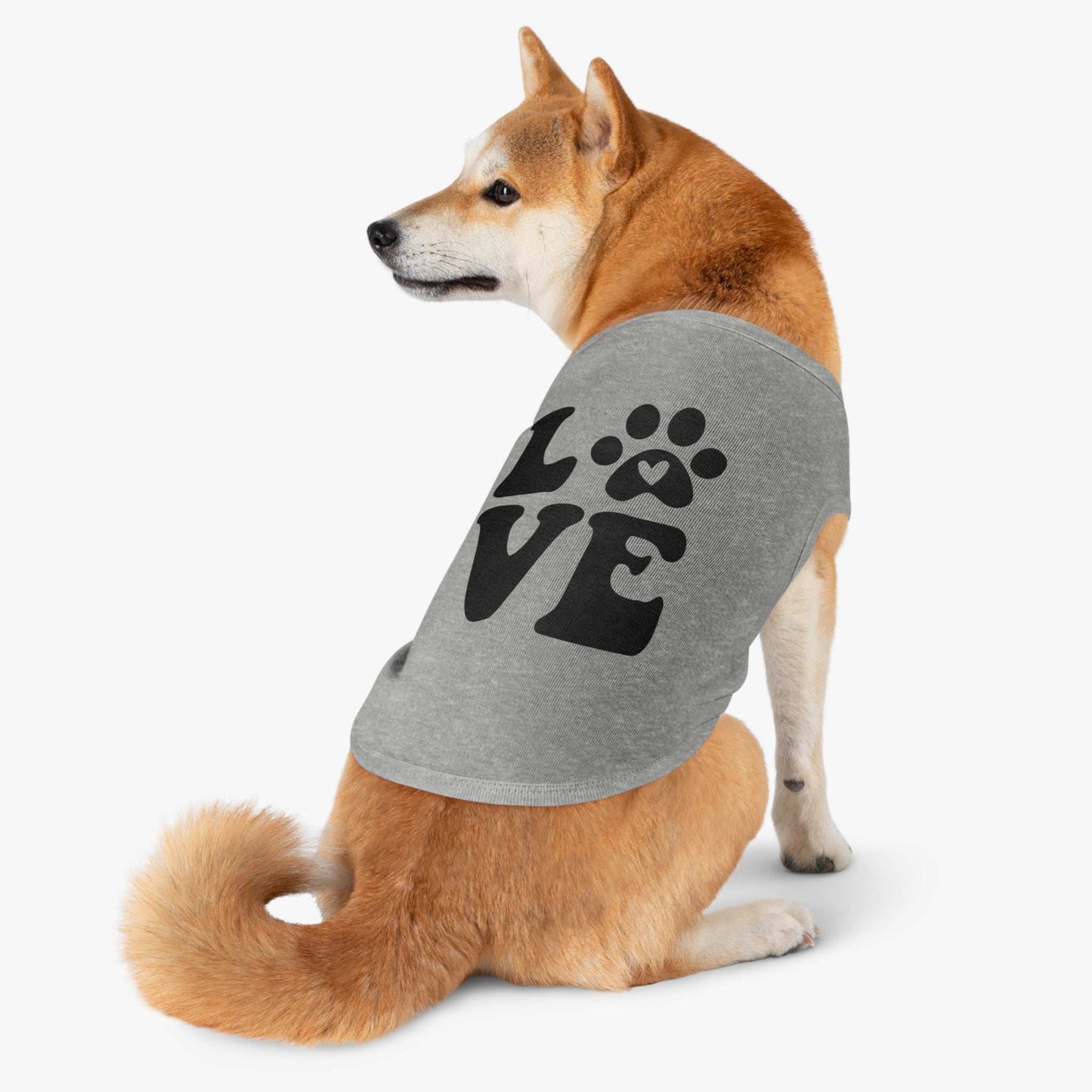 Cute Pet Tank Top - 'Love' Design for Dogs and Cats - Purrfect Pet Haven