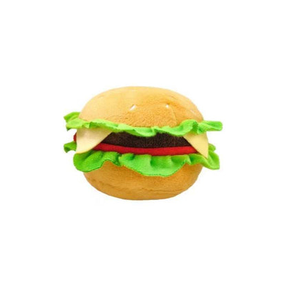 Fast Food Dog Toy Set - 4-in-1 Squeaky Plush Bucket with Fries, Burger & Soda - Purrfect Pet Haven