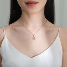 Love Heart Pendant Girl With Dog Necklace - Purrfect Pet Haven