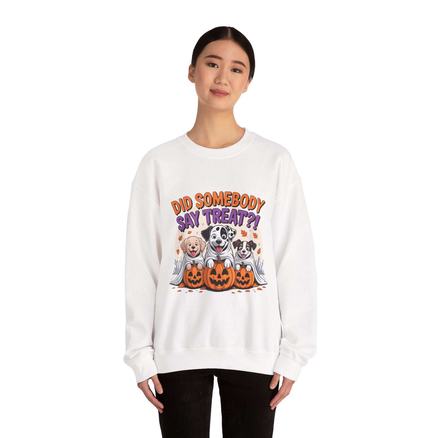 Halloween Dog Lover Crewneck - Cozy Spooky Season Pet Parent Sweatshirt - Purrfect Pet Haven