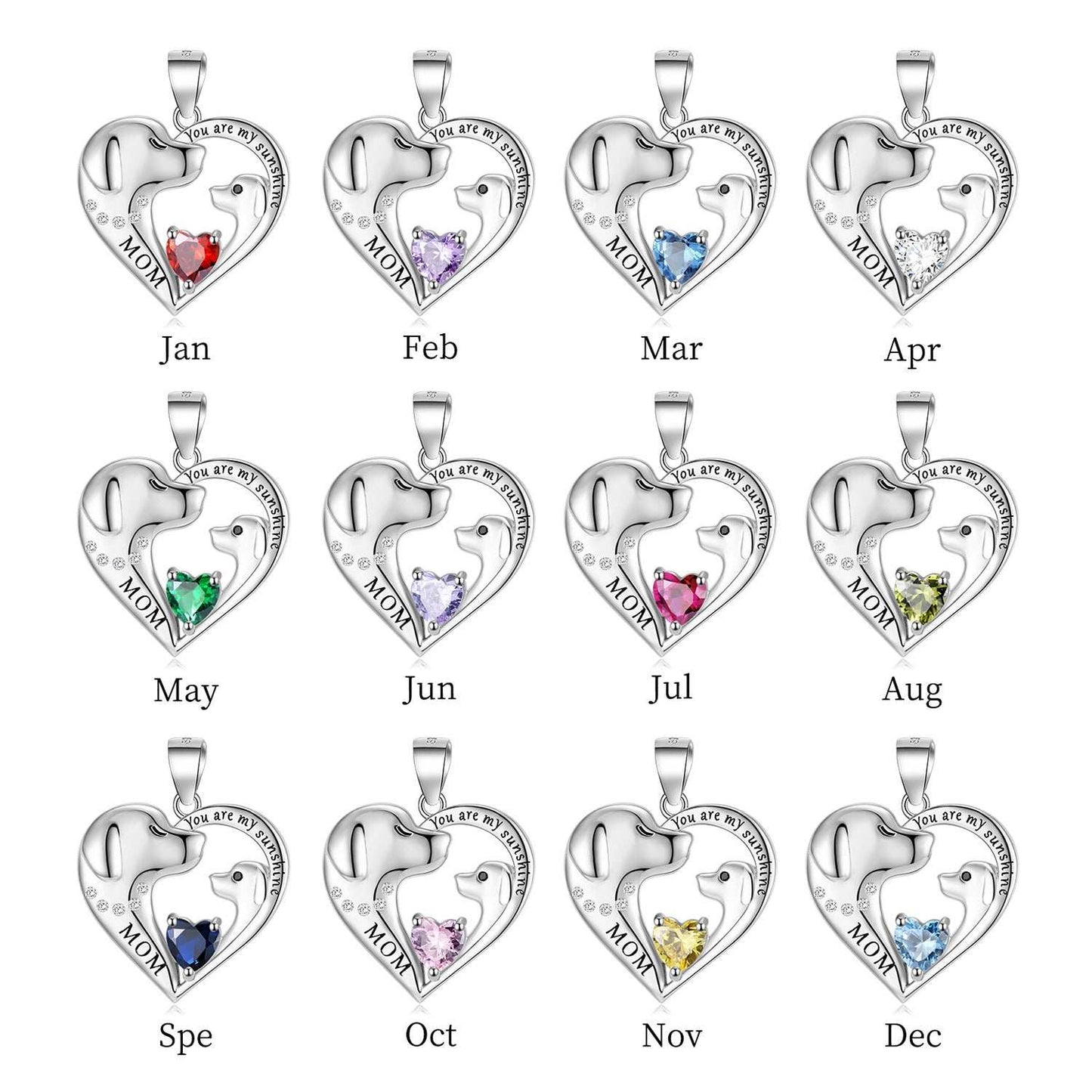 S925 Sterling Silver Cute Dog Necklace Mother's Day Series Sweater Chain - Purrfect Pet Haven