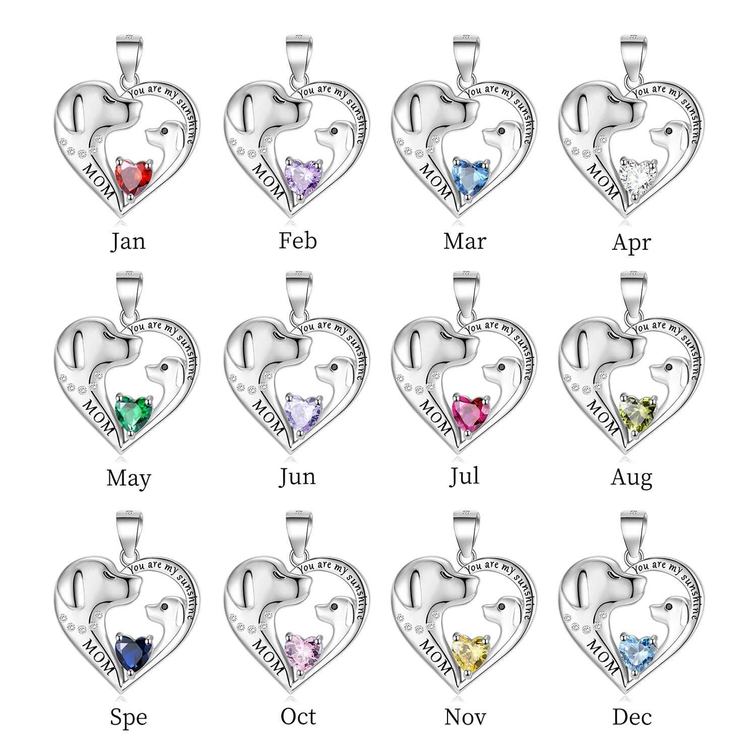 S925 Sterling Silver Cute Dog Necklace Mother's Day Series Sweater Chain - Purrfect Pet Haven