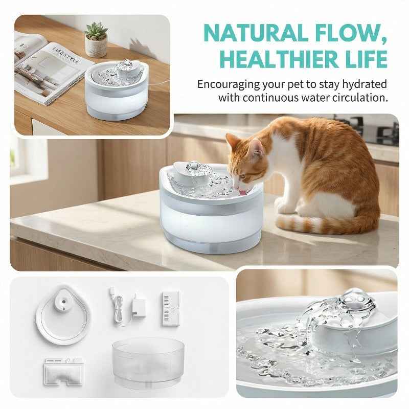 Automatic Circulating Water Fountain - Healthy Running Water