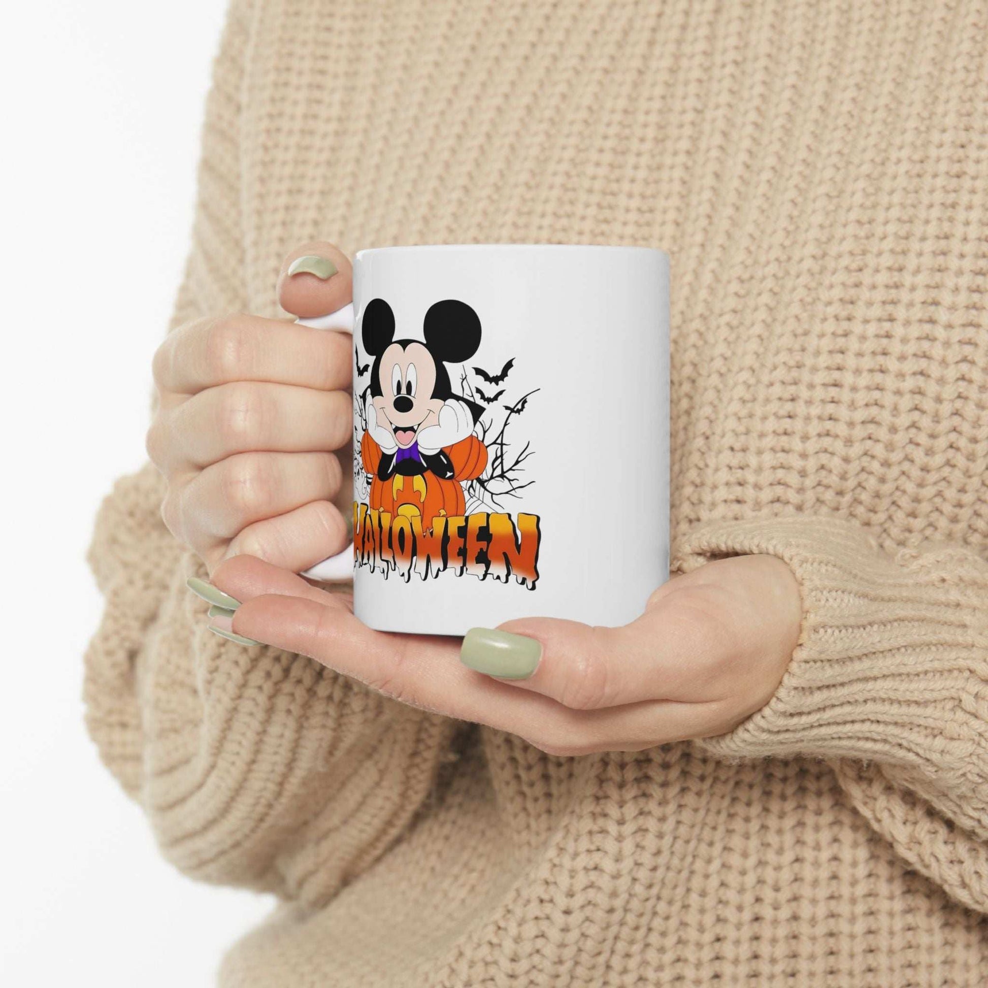 Halloween Ceramic Mug, Spooky Coffee Cup, Trick or Treat Drinkware - Purrfect Pet Haven