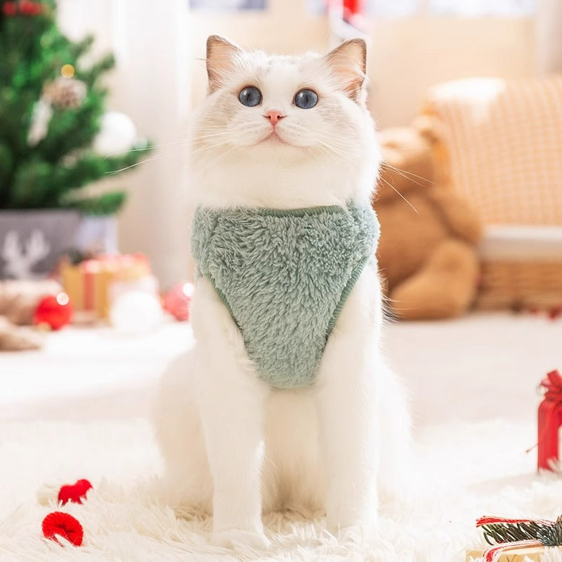 Festive Dog Coat - Warm Fleece Winter Jacket - Purrfect Pet Haven