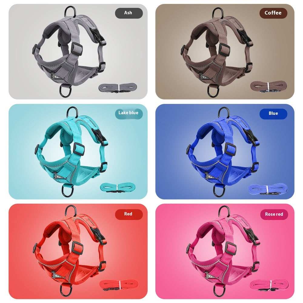 Fully Adjustable Cat Vest Pet Harness with Matching Leash - Purrfect Pet Haven