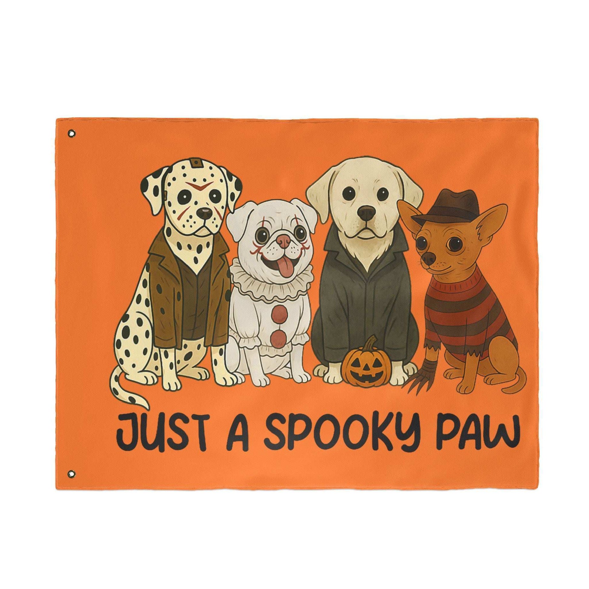 Halloween Dog Garden Flag - Spooky Pet Lover Outdoor Decoration - Purrfect Pet Haven
