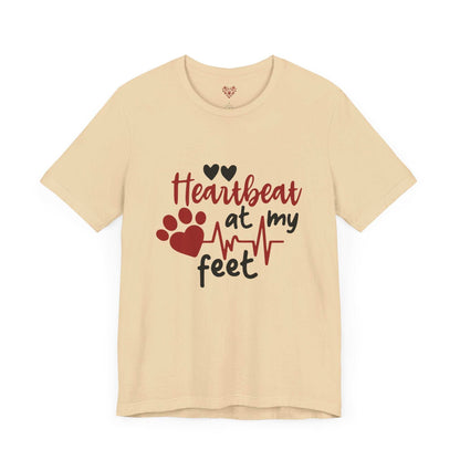 Heartbeat at my Feet - Unisex Tee - Purrfect Pet Haven