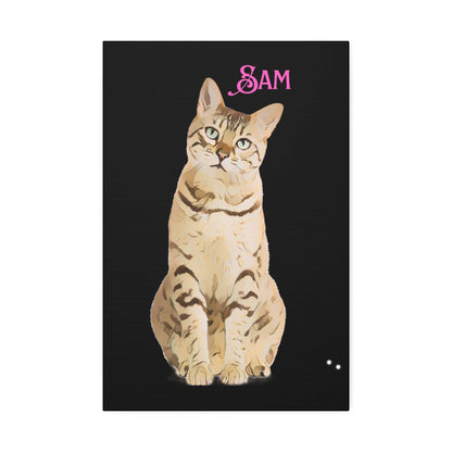 PAW-sonalized Black Canvas Print | Upload Photo~Choose size - Purrfect Pet Haven