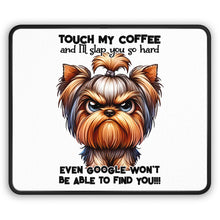 Funny Coffee-Themed Gaming Mouse Pad - Touch My Coffee & I'll Slap You - Purrfect Pet Haven