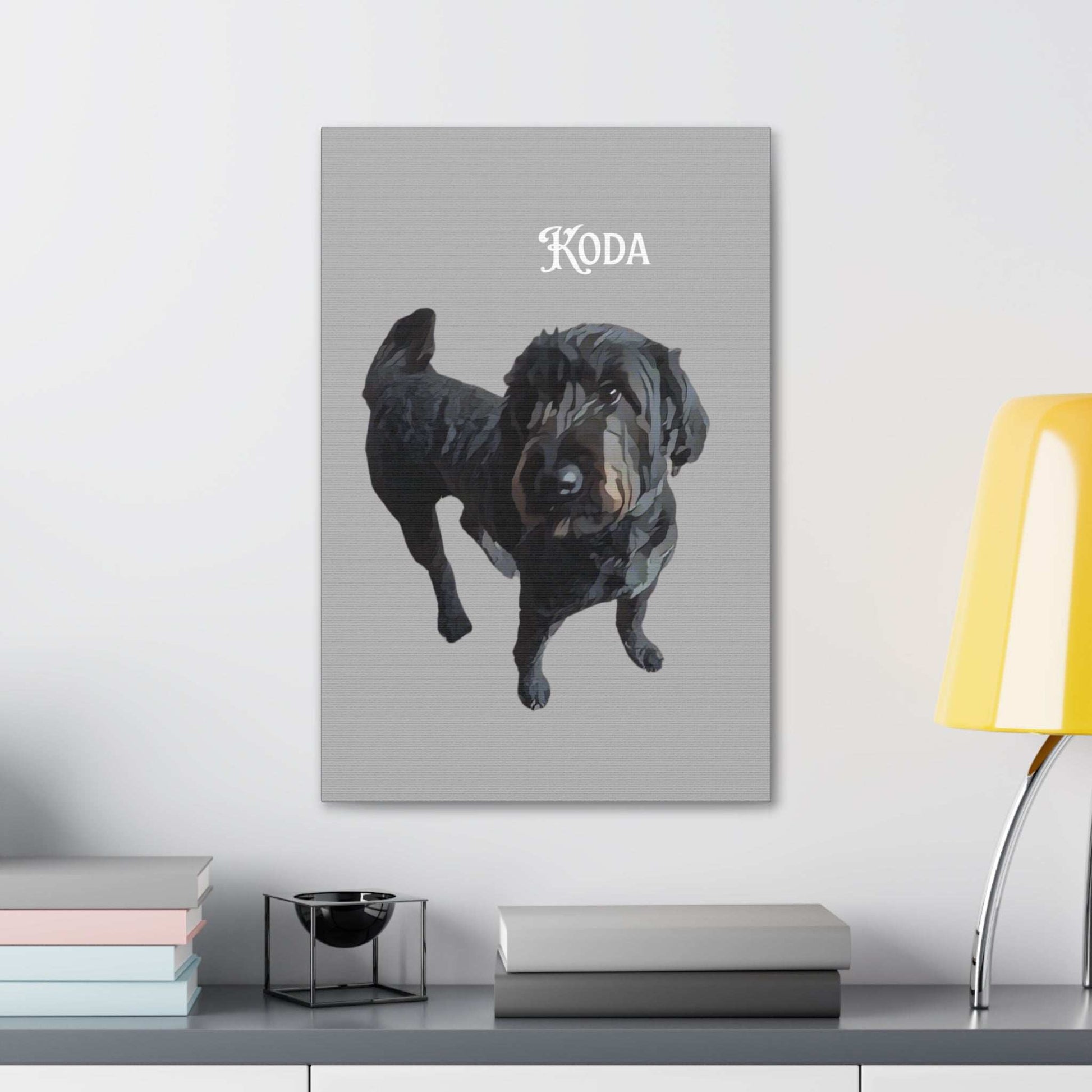 PAW-sonalized Light Grey Canvas Print | Upload Photo~Choose size - Purrfect Pet Haven
